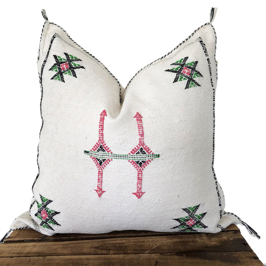 Moroccan Cactus Silk Pillow Cover, Sabra Silk Pillow