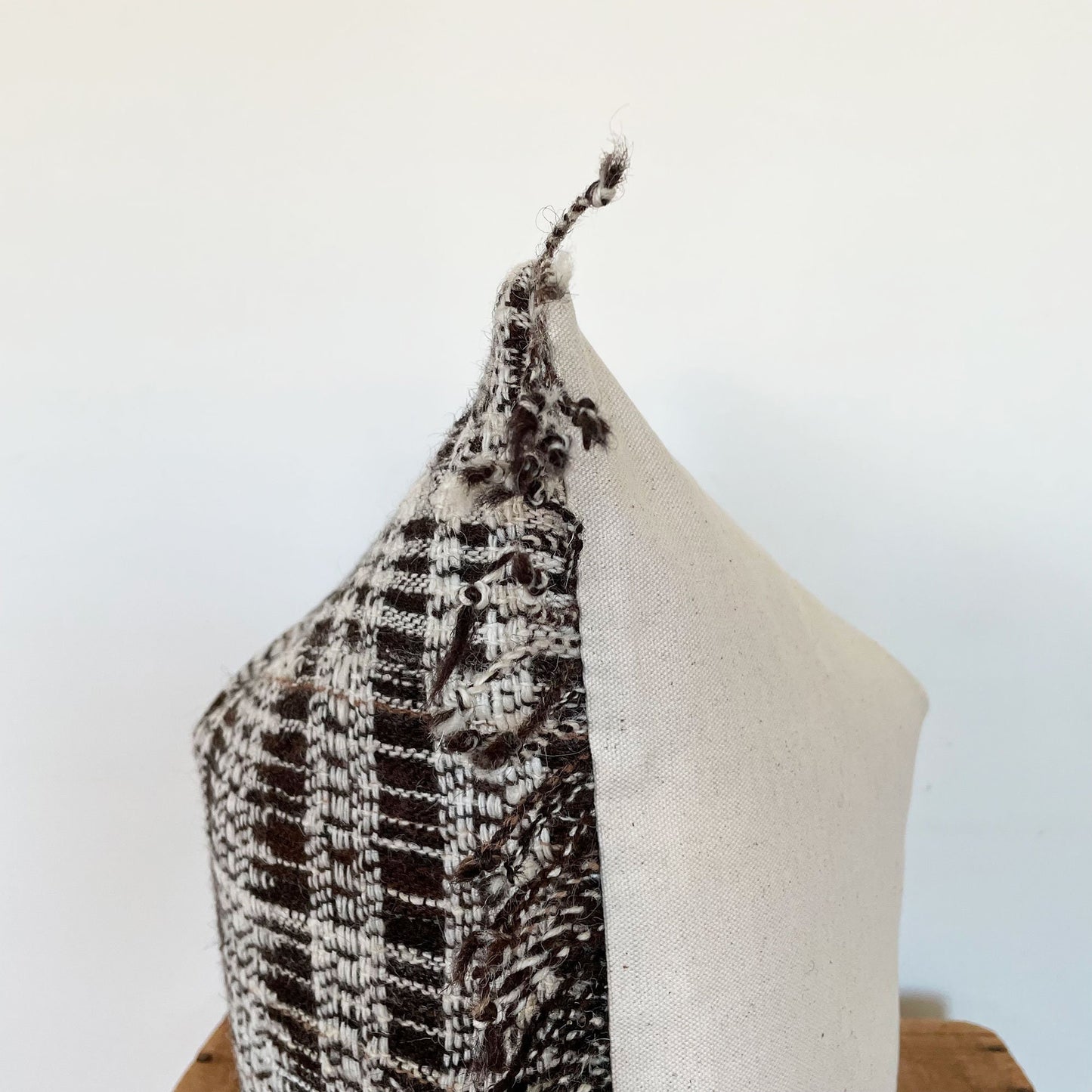 Wool Pillow Cover, Designer Woven Pillows, Hand Loomed Pillow