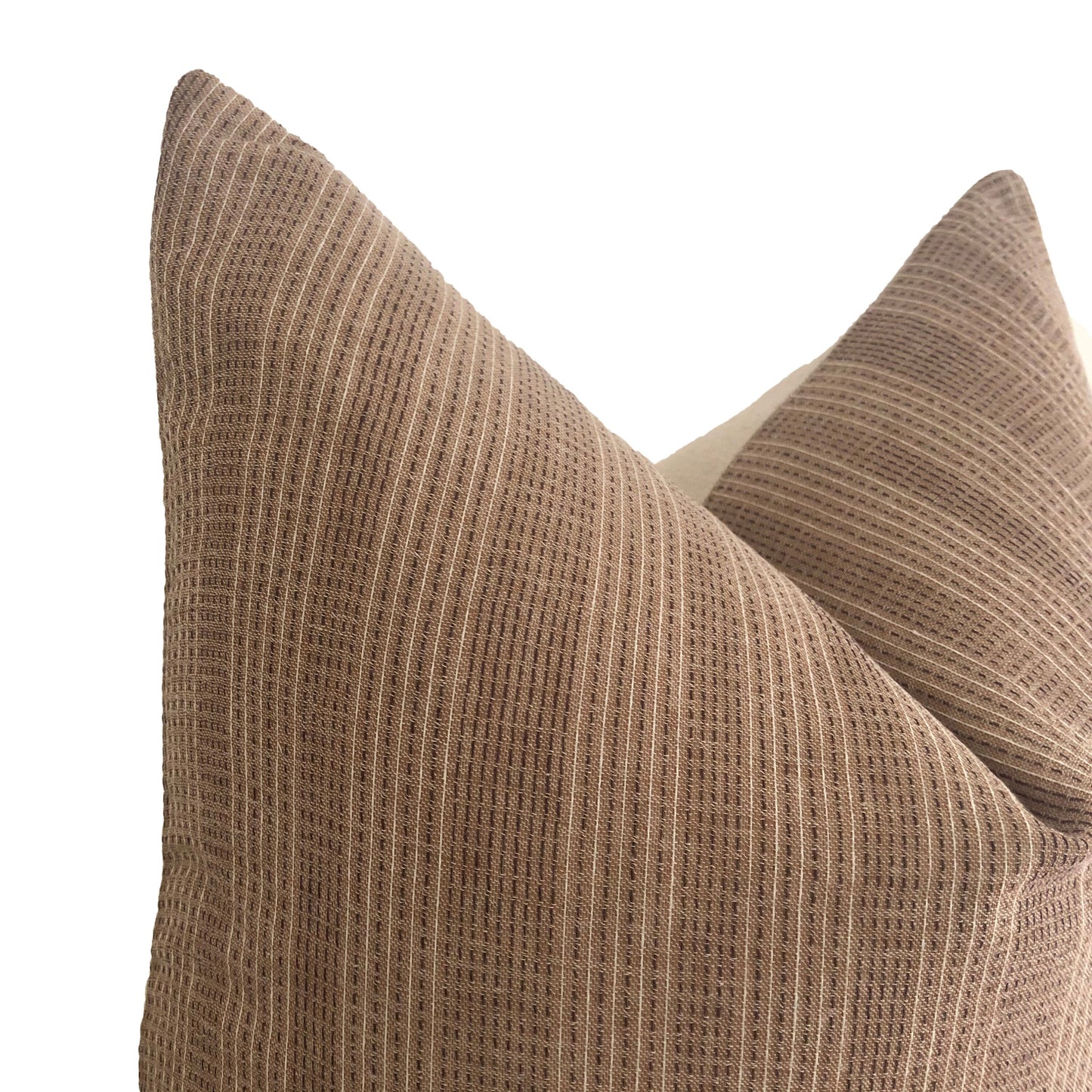 Brown Stripe Pillow Cover, Modern Farmhouse Pillow