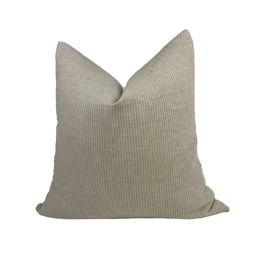 Neutral Stripe Pillow Cover, Textured Stripe Pillow Cover