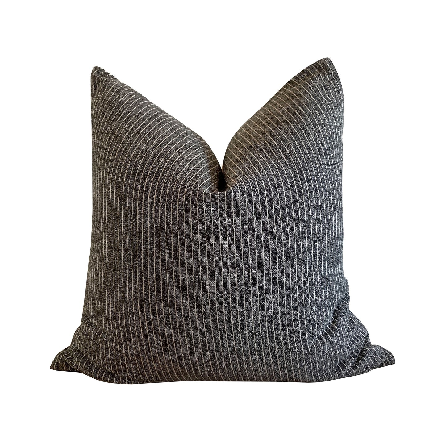 Gray Stripe Pillow Cover, Modern Farmhouse Pillow