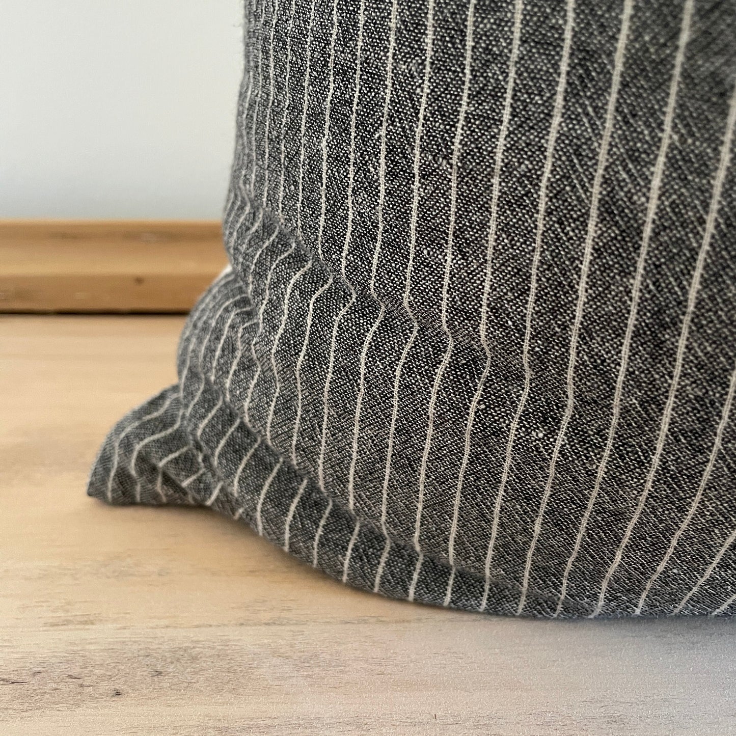 Gray Stripe Pillow Cover, Modern Farmhouse Pillow