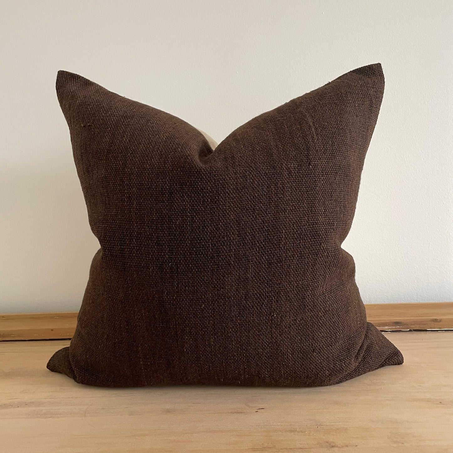 Dark Brown Woven Pillow Cover, Designer Pillow Covers