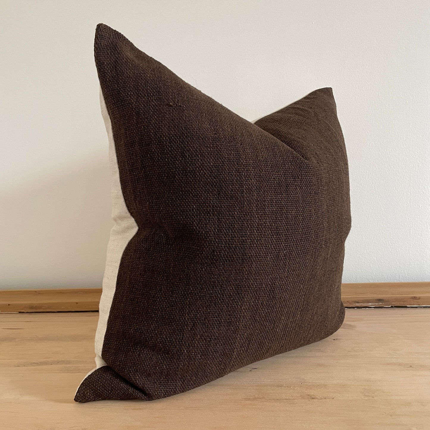 Dark Brown Woven Pillow Cover, Designer Pillow Covers