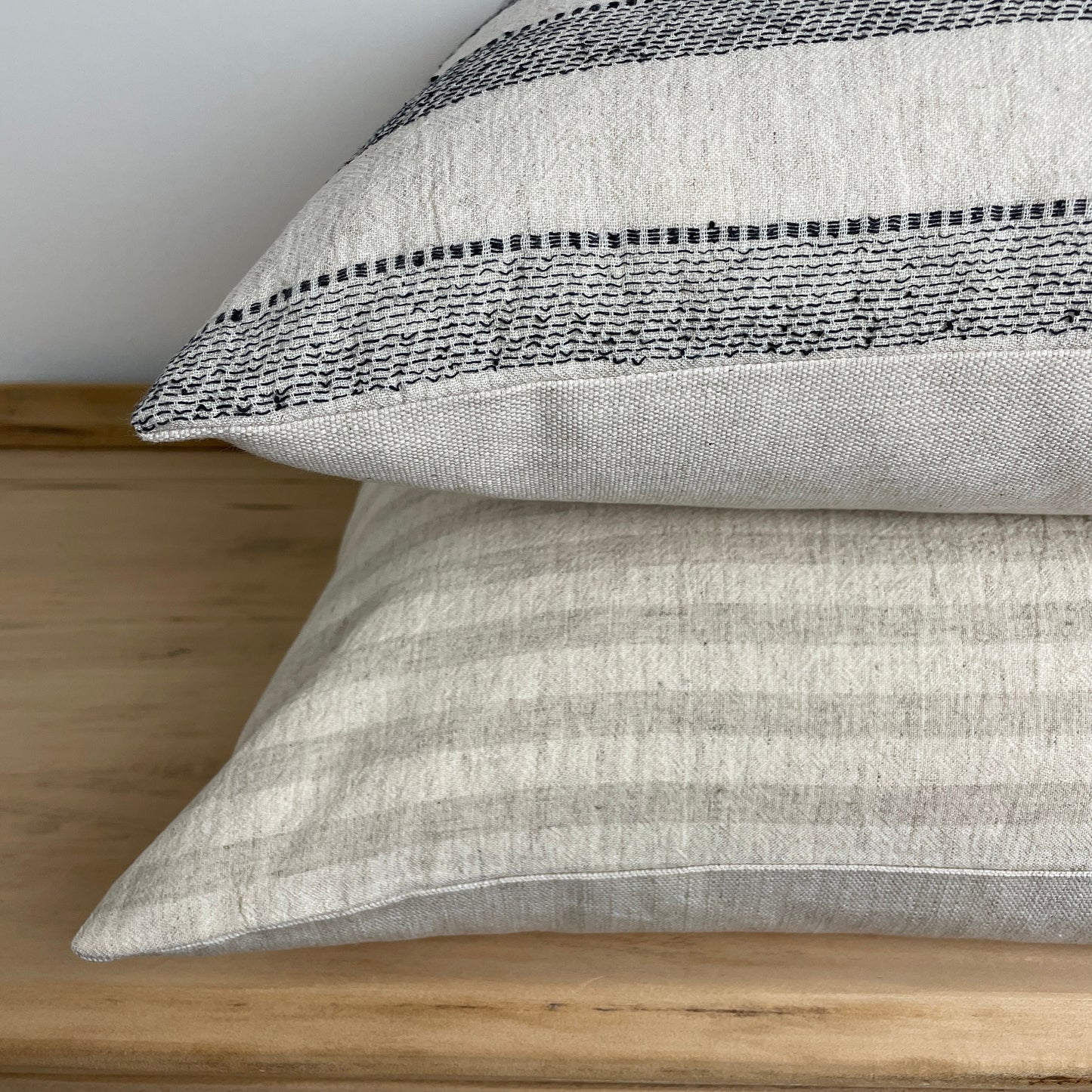 Natural Stripe Pillow Cover