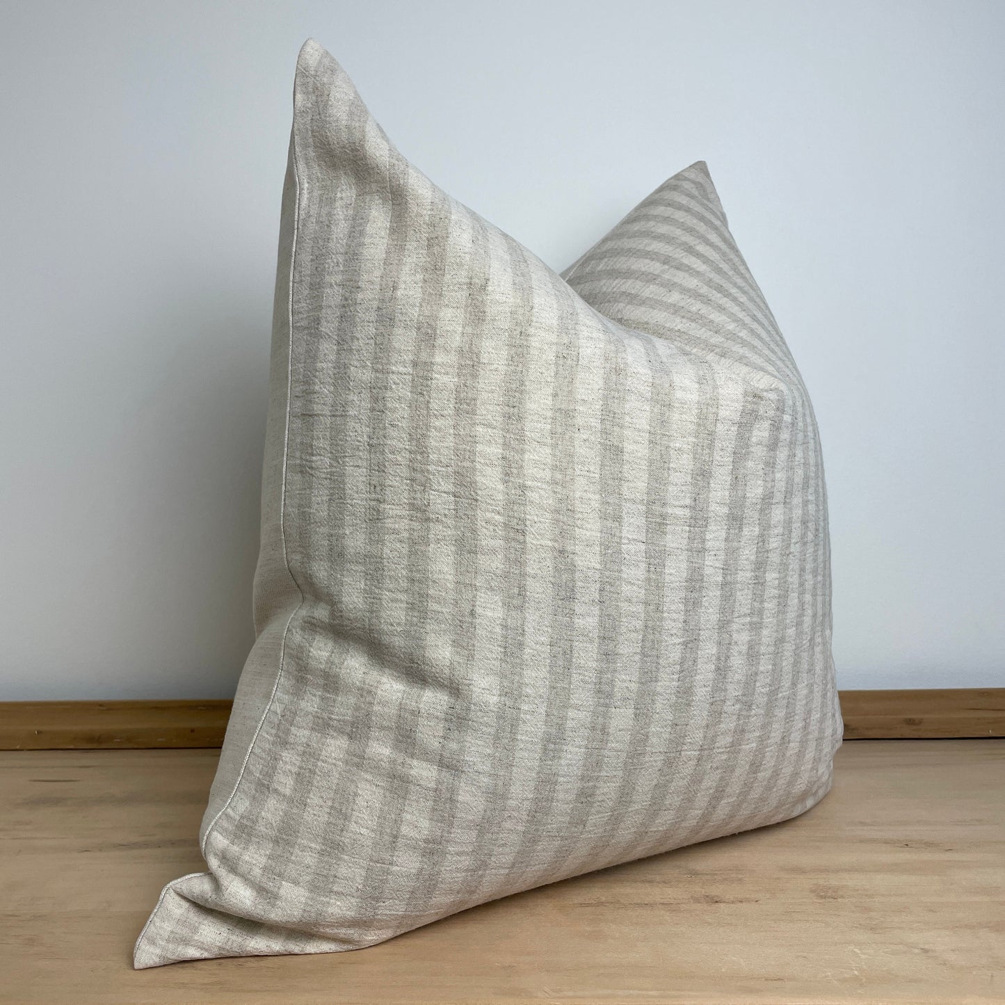 Natural Stripe Pillow Cover