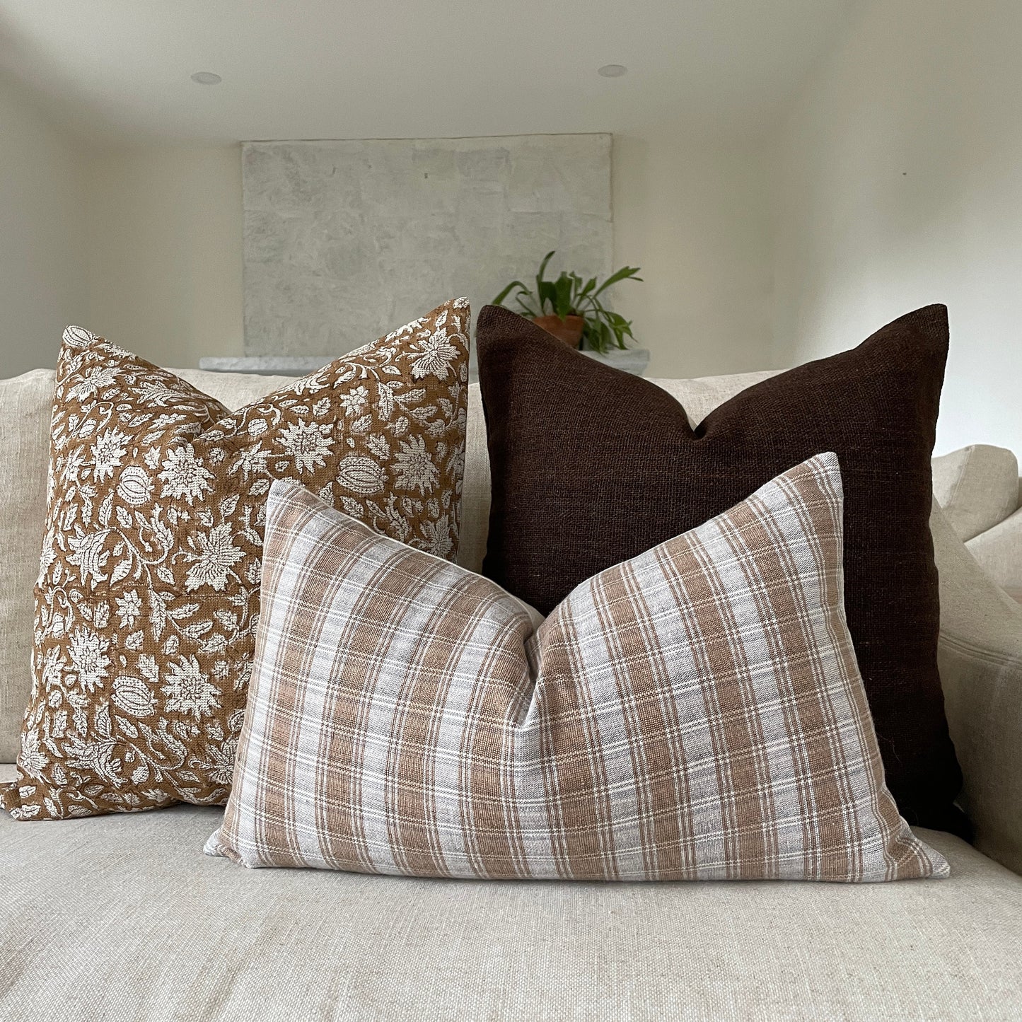 Dark Brown Woven Pillow Cover, Designer Pillow Covers